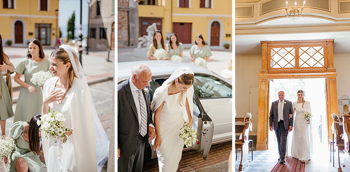 fotografo di matrimoni toscana chiesa cerimonia ingresso sposa